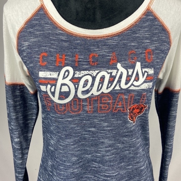NFL Chicago Bears Women’s Long Sleeve Pull Over Top - Picture 3 of 5